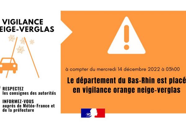 Vigilance orange - Neige et Verglas
