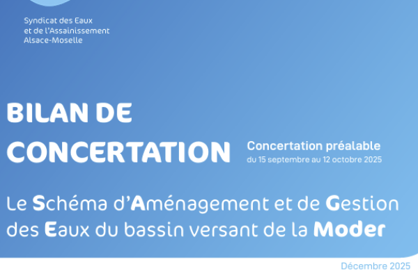 Bassin versant de la Moder : Le bilan de concertation préalable est en ligne ! 