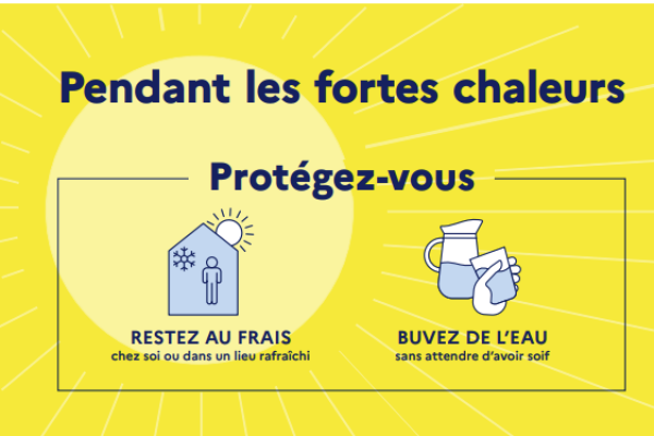 Forte chaleur : adoptons les bons réflexes !